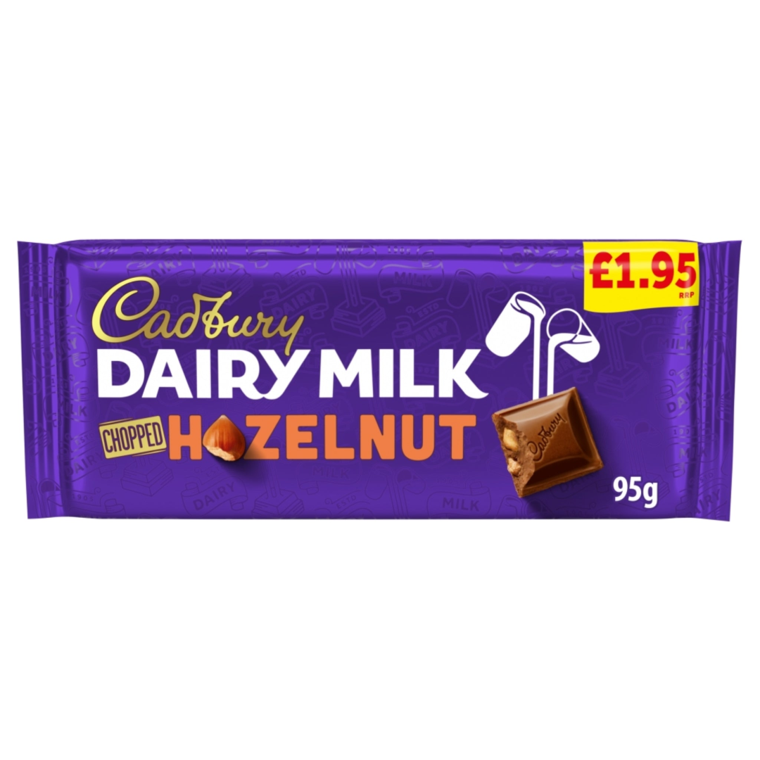 CADBURY DAIRY MILK CHOPPED HAZELNUT 95G